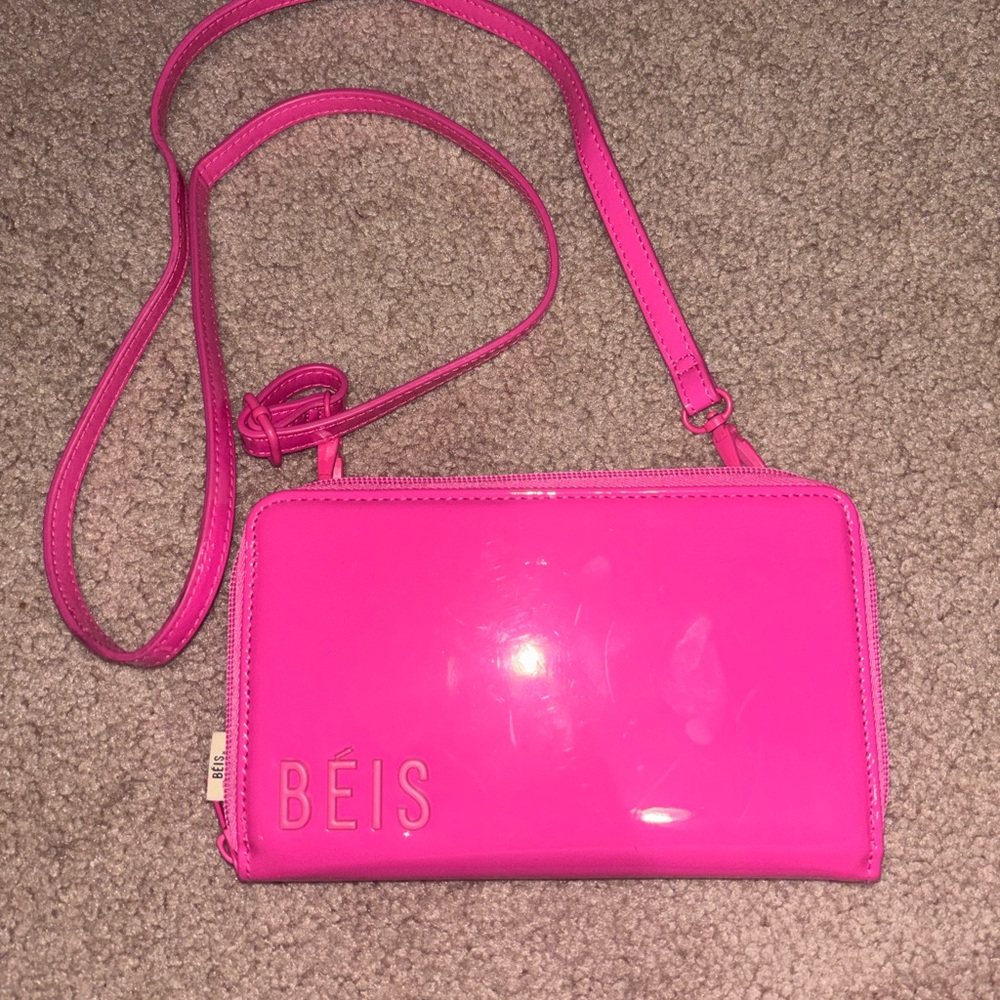 BEIS Vibrant Pink Crossbody Bag